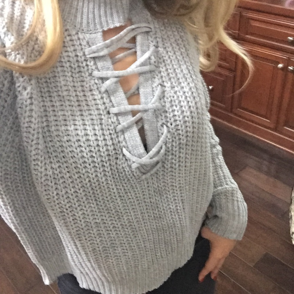 LAST//GIGI Gray Knit - Picture 5 of 5