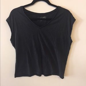 Black V-neck Tee Shirt