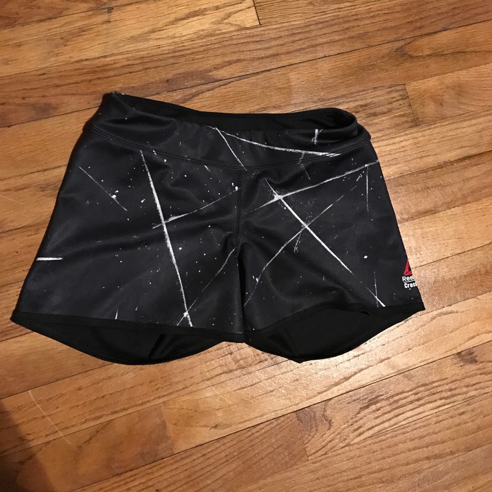 Reebok crossfit black spandex shorts