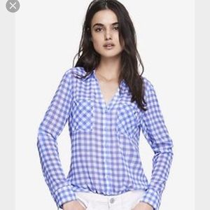 Express Convertible Sleeve Portofino Shirt, Size M