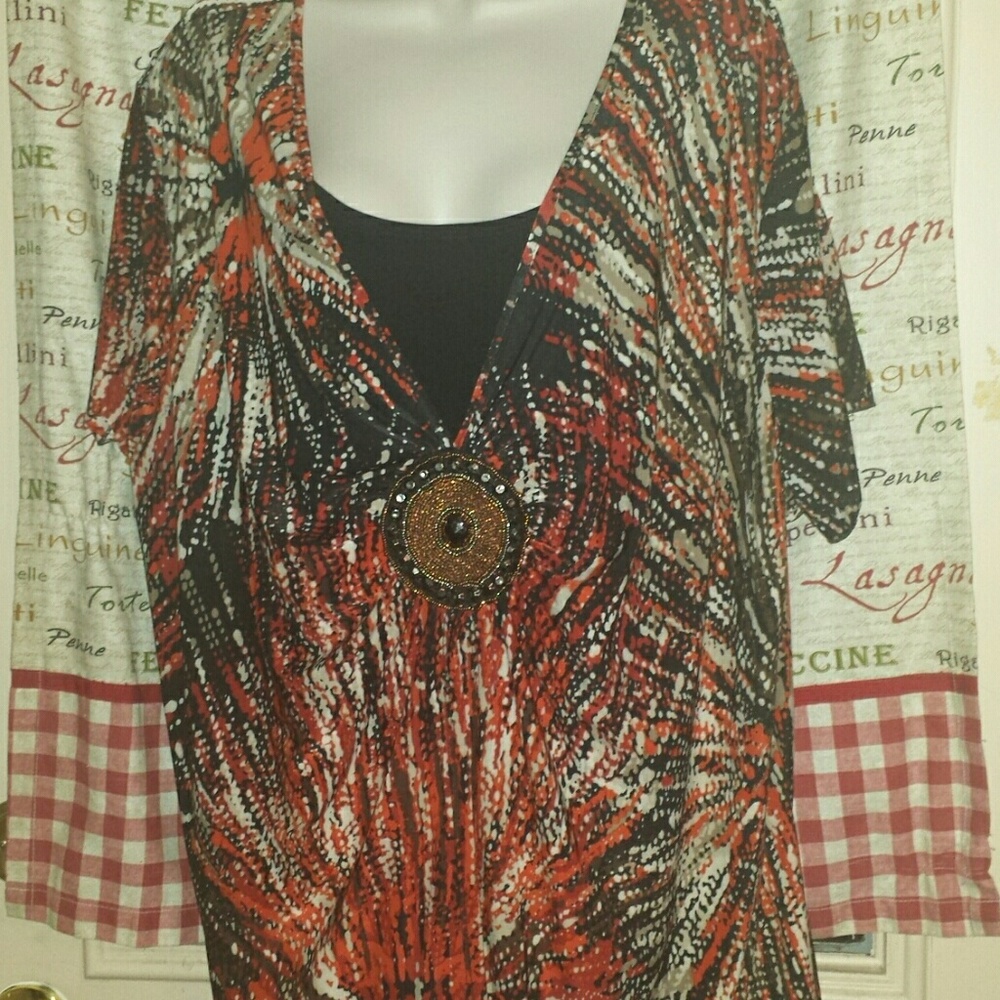 Fun baby doll style blouse 3x
