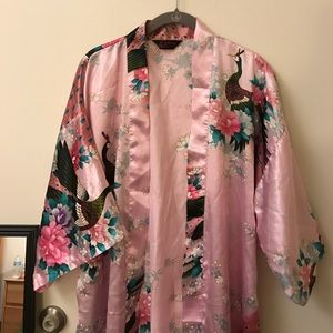 Oriental silk robe