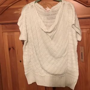 DKNY cream sparkle sweater