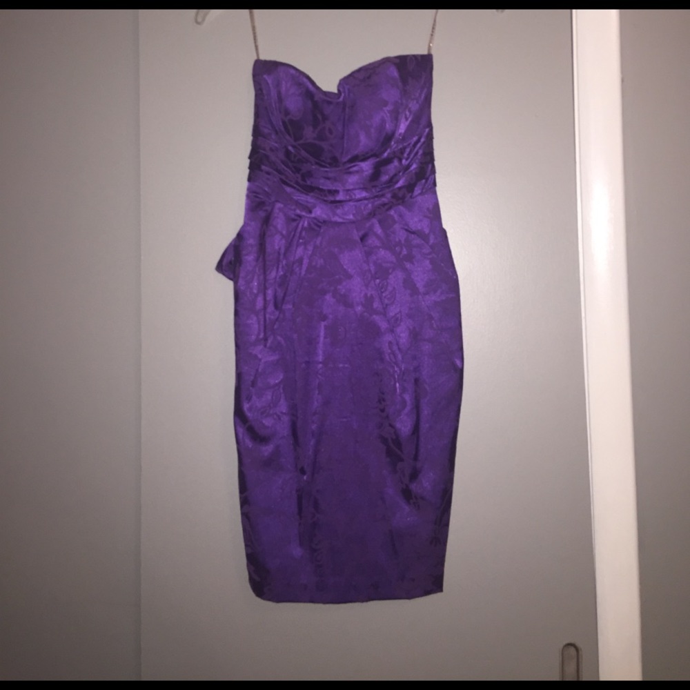 Purple cocktail dress! Worn once!