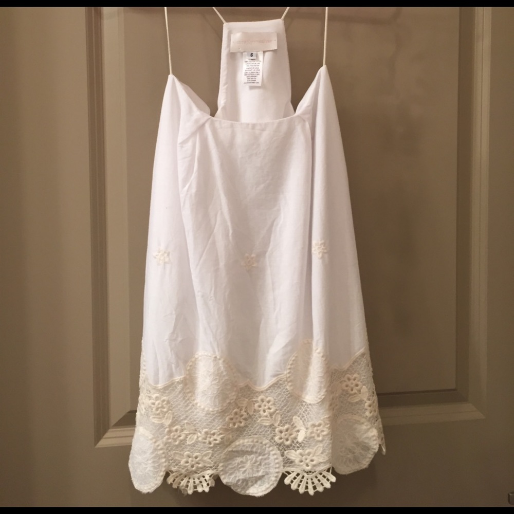White linen corey lynn calter top
