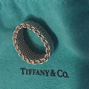 Tiffany mesh Somerset sterling silver ring