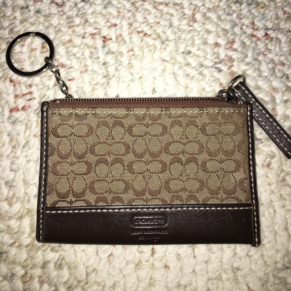 Authentic Coach keychain wallet