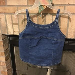 American Eagle Outfitters jean tank top.