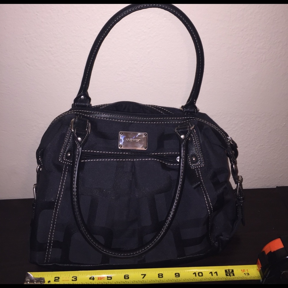 Black Leather Nine West Purse