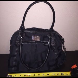 Black Leather Nine West Purse