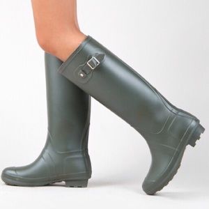 Olive Green Rain Boots by Bamboo 8