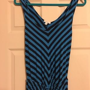 Blue and black Caslon Maxi dress