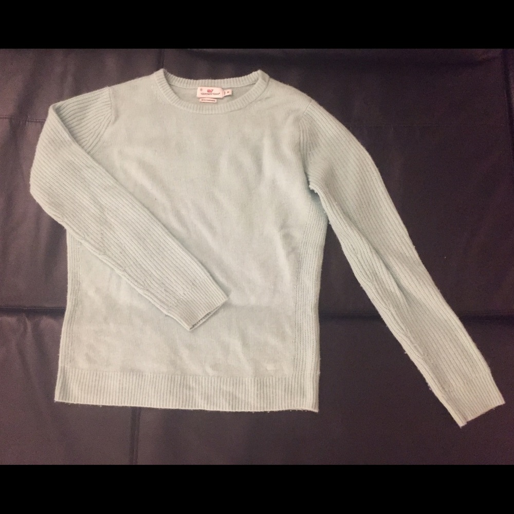 Vineyard Vines aqua wool/cashmere sweater