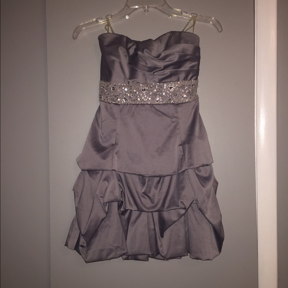 Grey cocktail dress