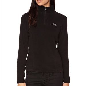 Black North Face Glacier 1/4 Zip Fleece Pullover