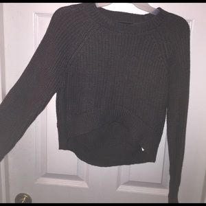 DARK GREY CROPPED SWEATER (never been worn)