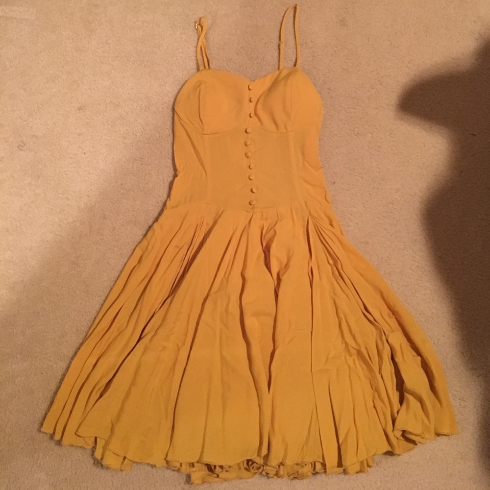 mustard dress