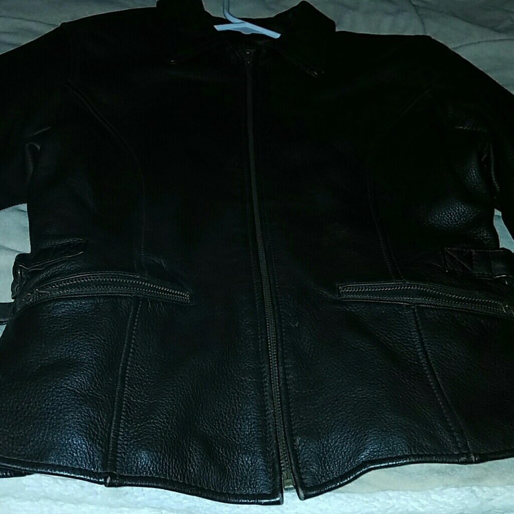 Wilson's brown leather jacket
