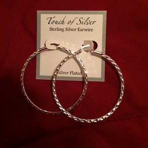 New with Tags Silver Plated Earrings
