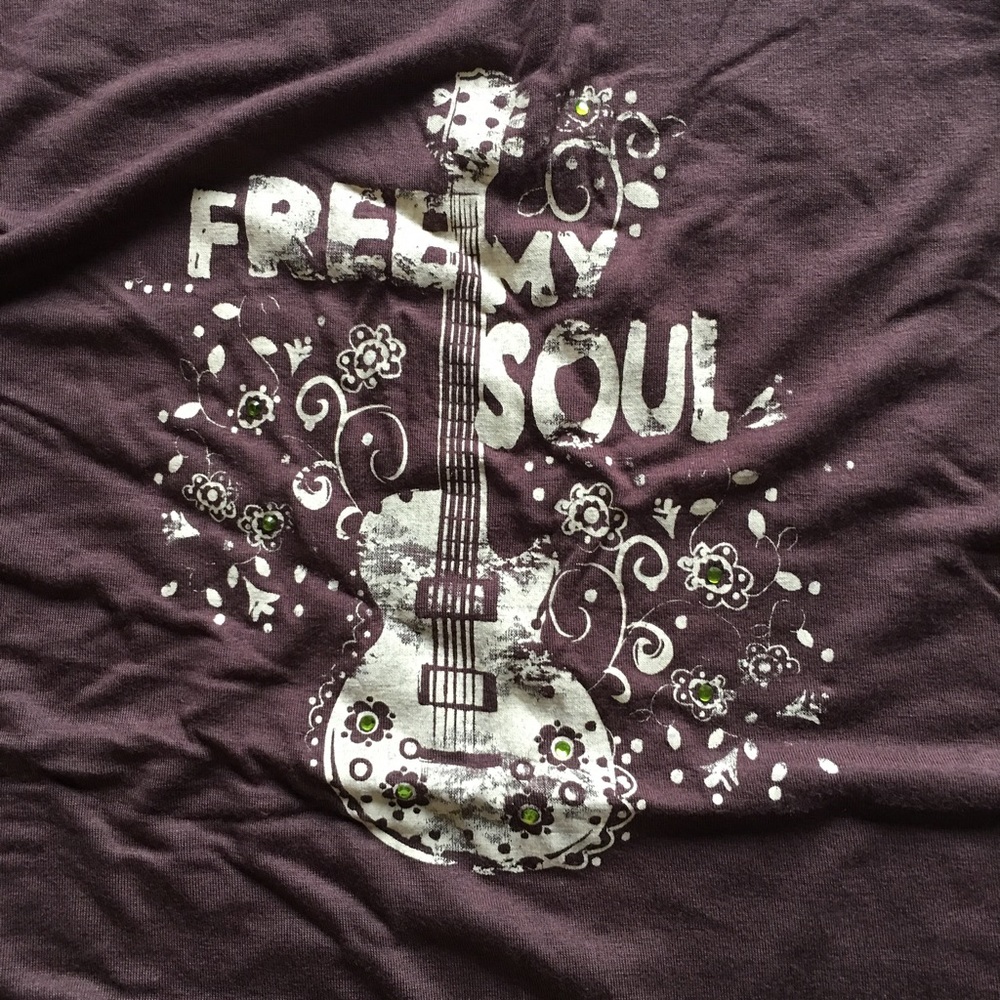 NWT brown tee shirt free my soul - Picture 4 of 4