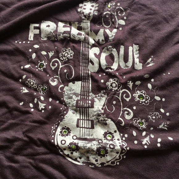NWT brown tee shirt free my soul - Picture 2 of 4