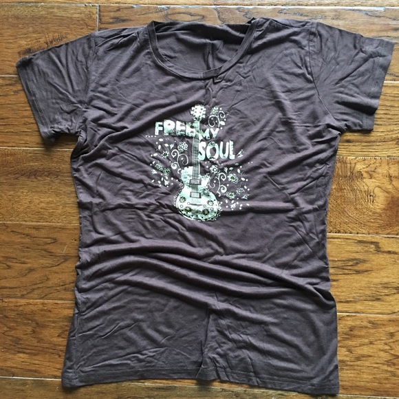 NWT brown tee shirt free my soul - Picture 3 of 4