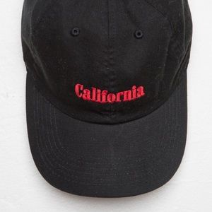 Red on Black California Brandy Hat