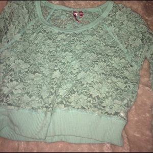 Lace longsleeved cover-up