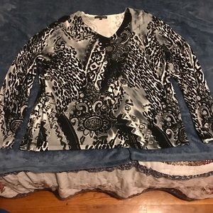 Black and white shirt