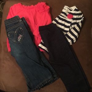 Two Long Sleeve Outfits 12 Months