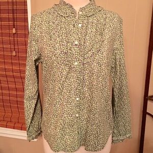 👚✨ J. Crew Floral Print Button Down Shirt 👚✨