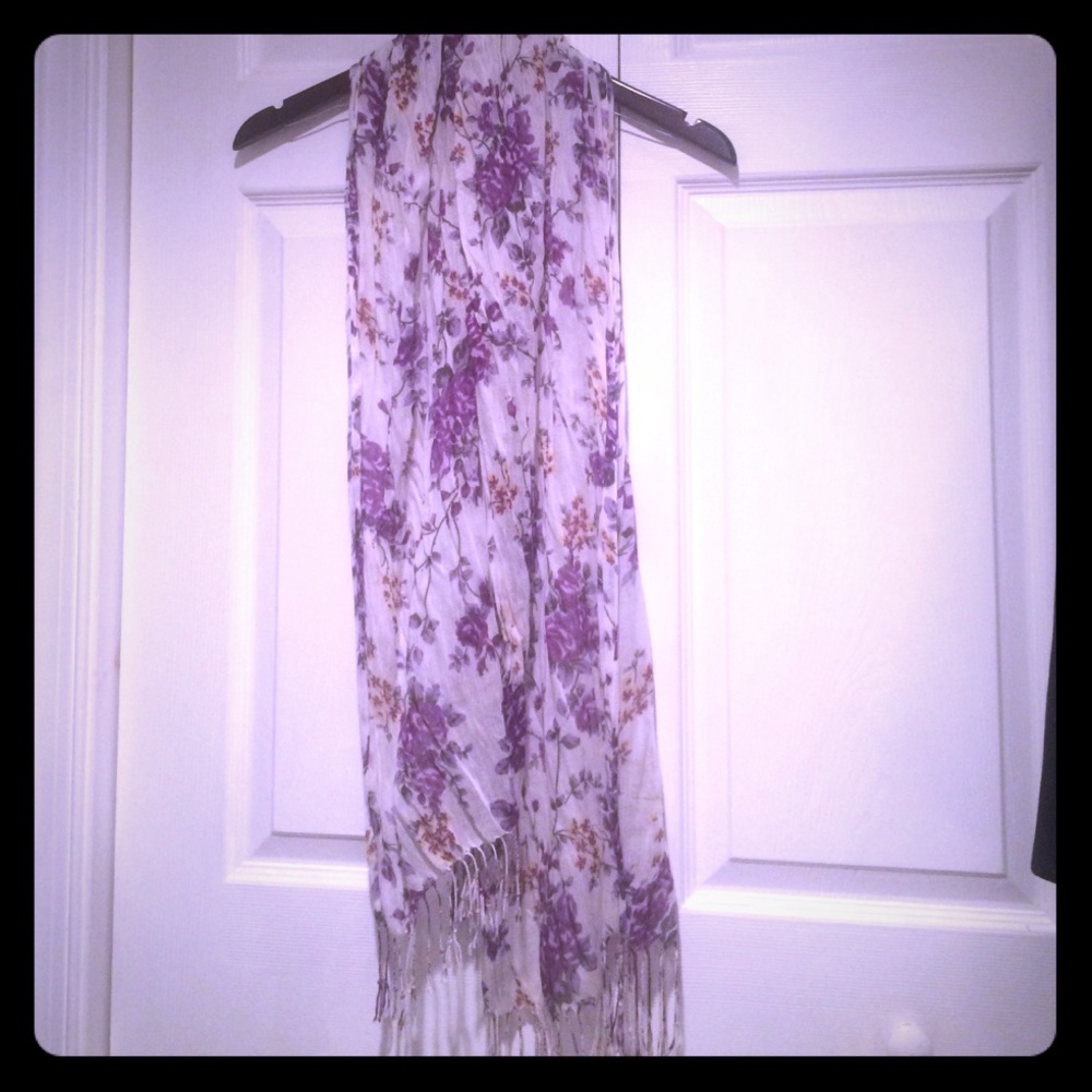 Floral print scarf