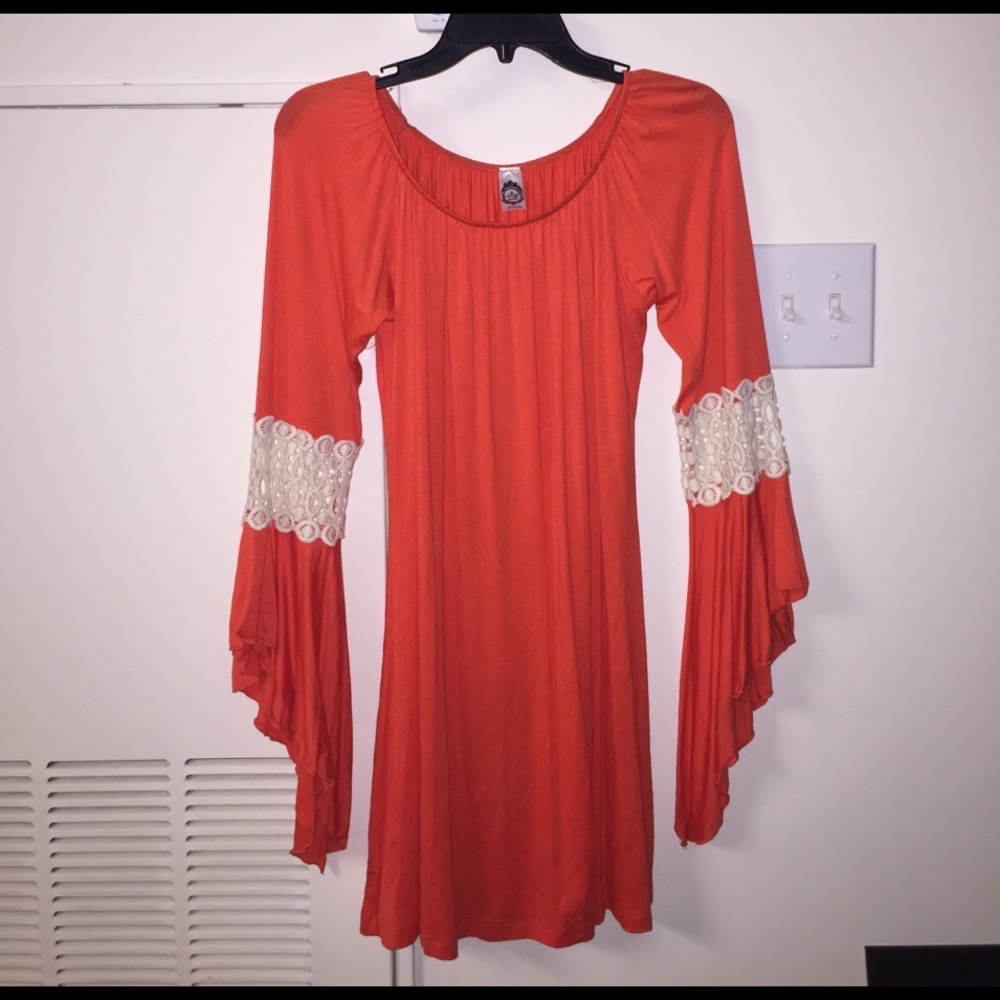 Orange dress NWOT