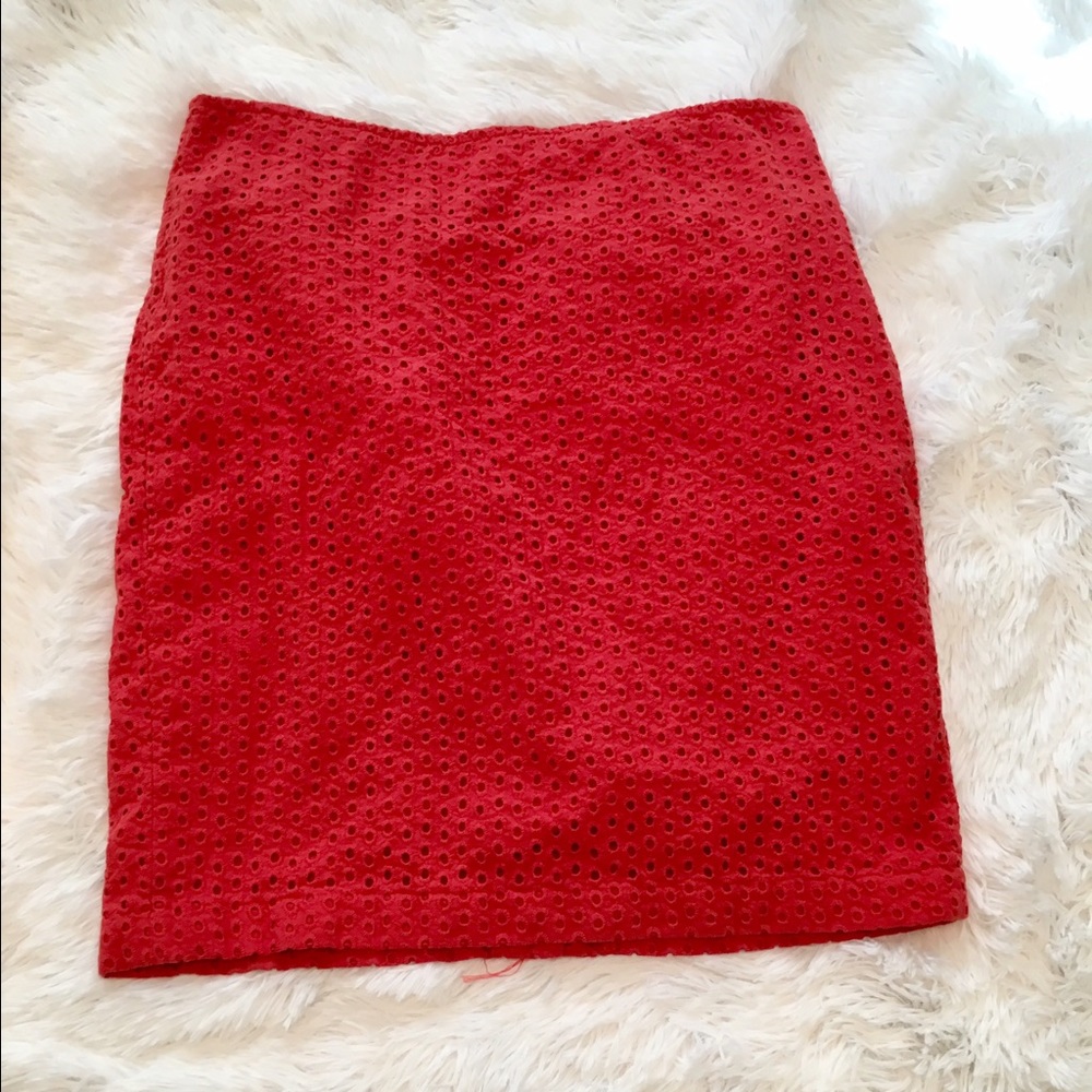 Max Studio eyelet skirt