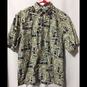 Outdoorlife men's shirt fish print size M