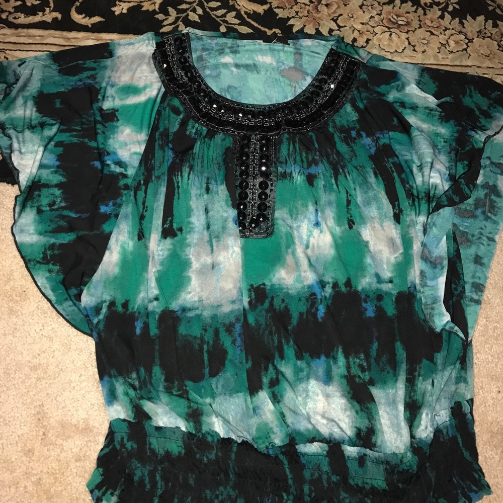 New Direction size 2X kimono sleeved blouse
