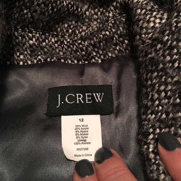 J.Crew tweed jacket in wool, alpaca, mohair blend. - Picture 4 of 5