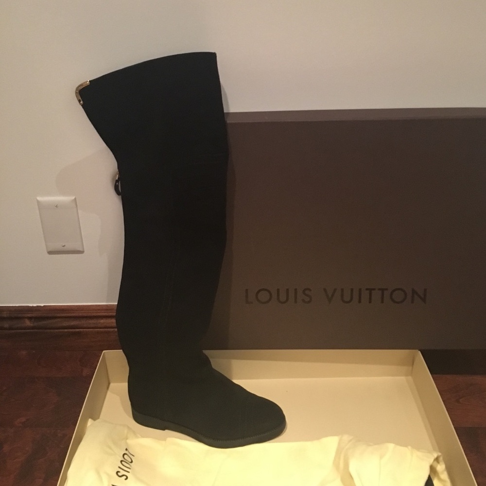 Louis Vuitton over the knee boots