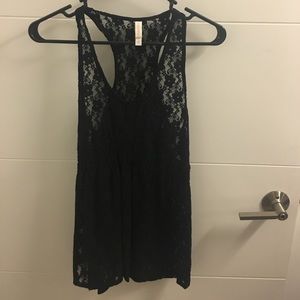 Xhikaration Black Lace Tank Top - Size S