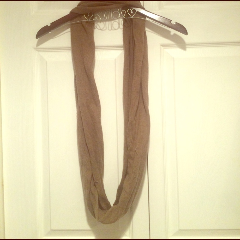 Tan infinity scarf