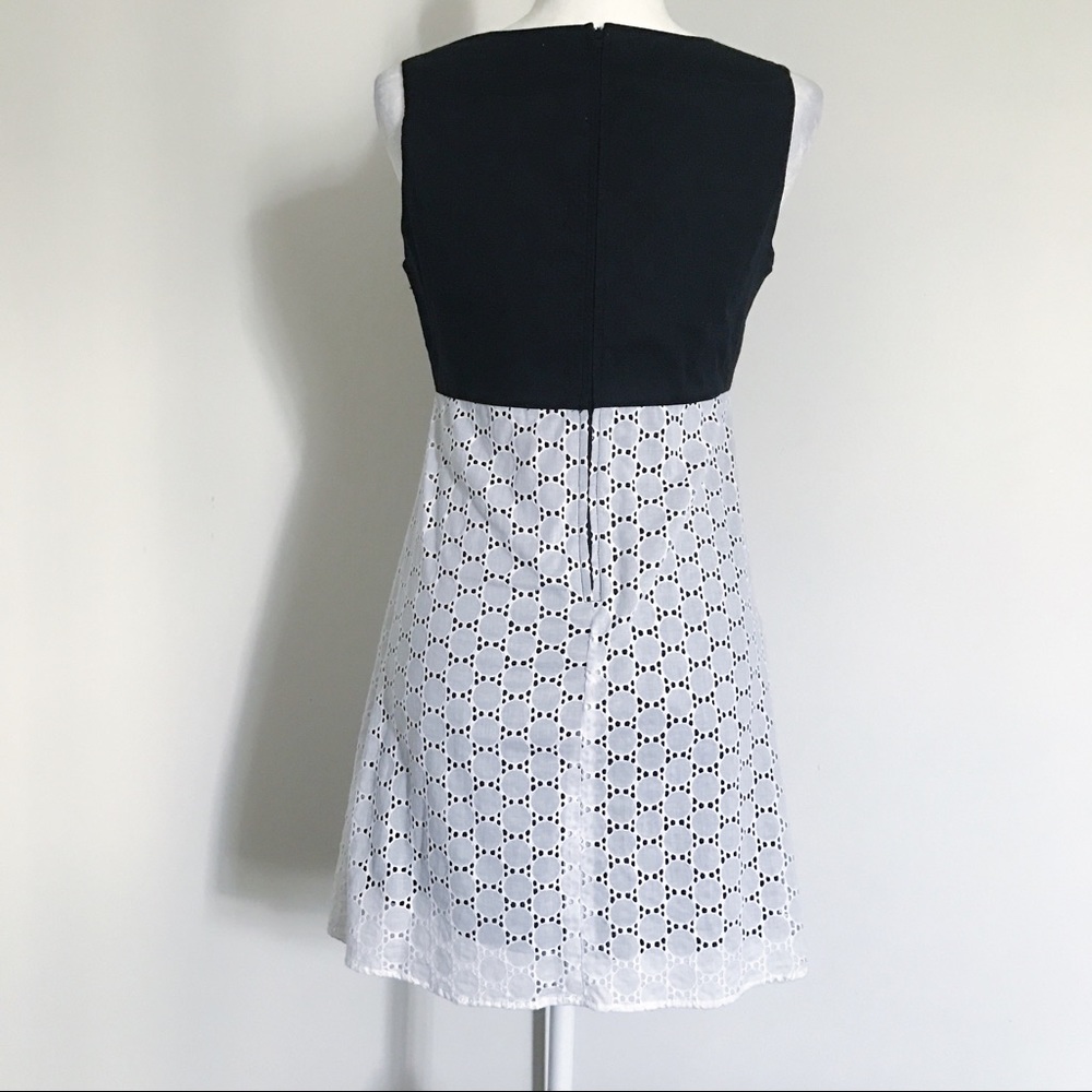 *PRICE DROP!* Black and White Cotton Dress w/Bow - Picture 3 of 3