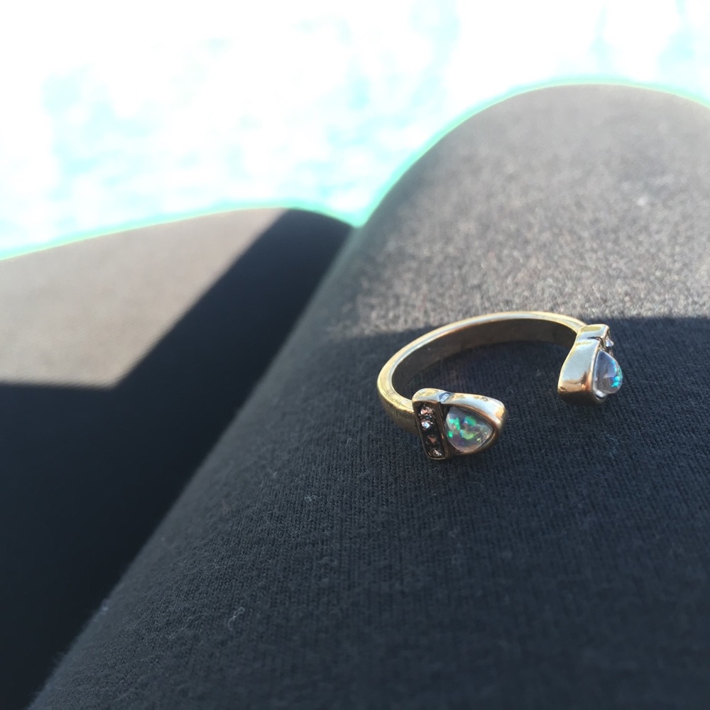 Last One✔️ Fire Opal Stone BoHo Cuff Ring - Picture 3 of 5