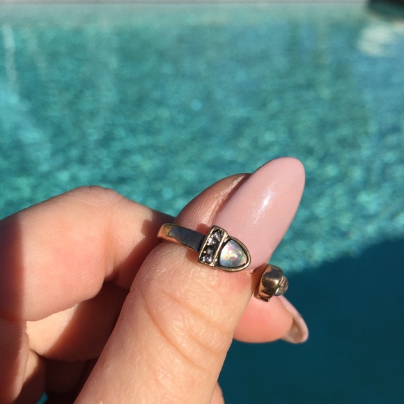 Last One✔️ Fire Opal Stone BoHo Cuff Ring - Picture 2 of 5