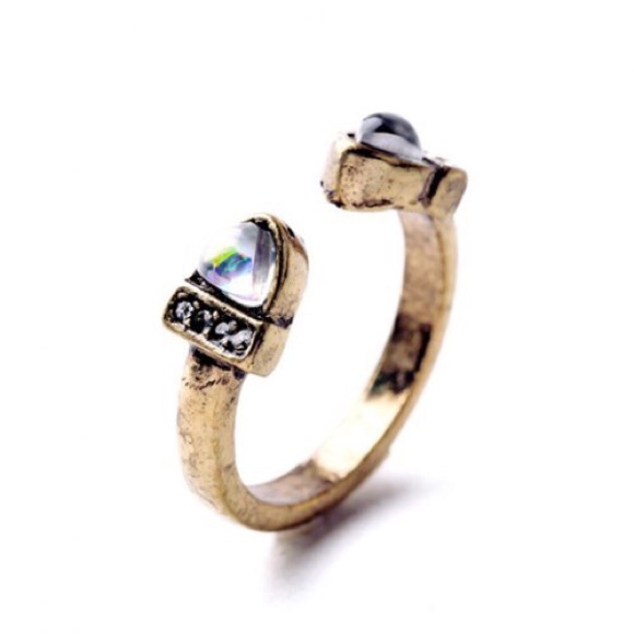 Last One✔️ Fire Opal Stone BoHo Cuff Ring - Picture 4 of 5