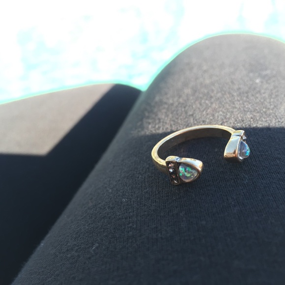 Last One✔️ Fire Opal Stone BoHo Cuff Ring - Picture 3 of 5