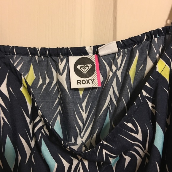 Beach blue patterned Roxy Dress - Picture 2 of 3