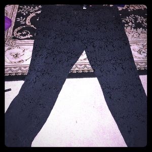 Torrid size 24 black lace skinny pants