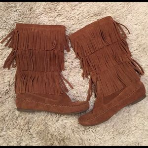 LC Lauren Conrad Fringe Boots