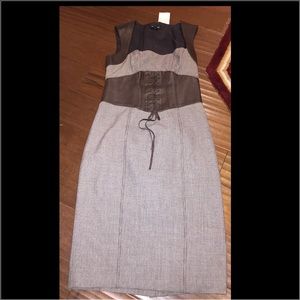 Bebe corset style dress fitted and structured fit