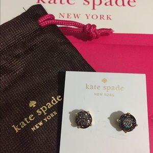 New Multicolor Glitter Sparkle Round Stud Earrings